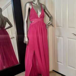 StudioSSeattle Hot Pink Maxi Dress